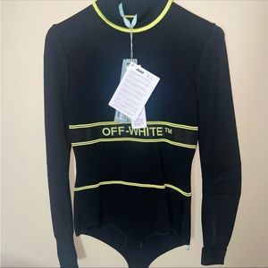 NEW Off-White VIRGIL ABLOH bodycon bodysuit knitwear off white onepiece fits s-m